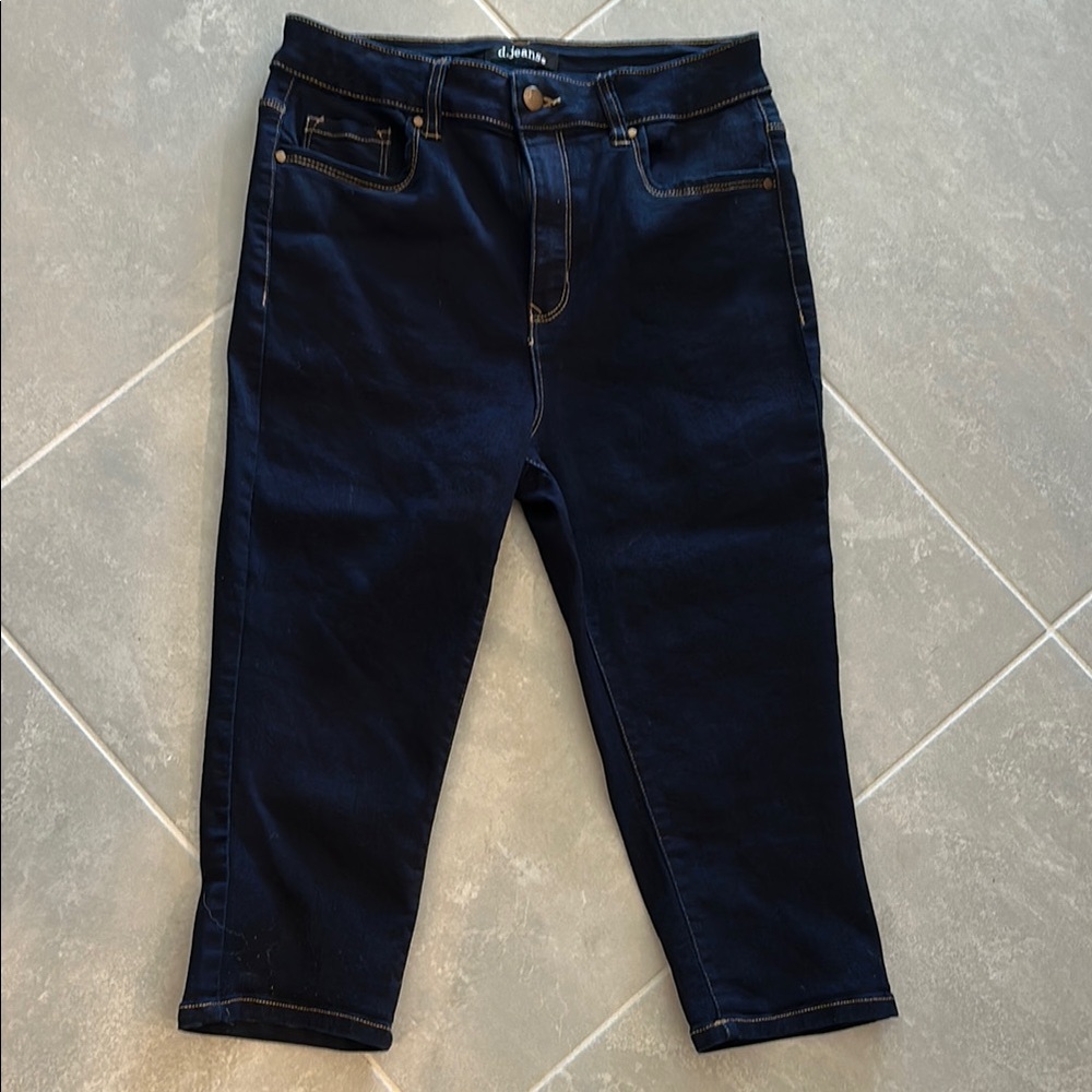 d.jeansWomen's Dark Blue capri Jeans